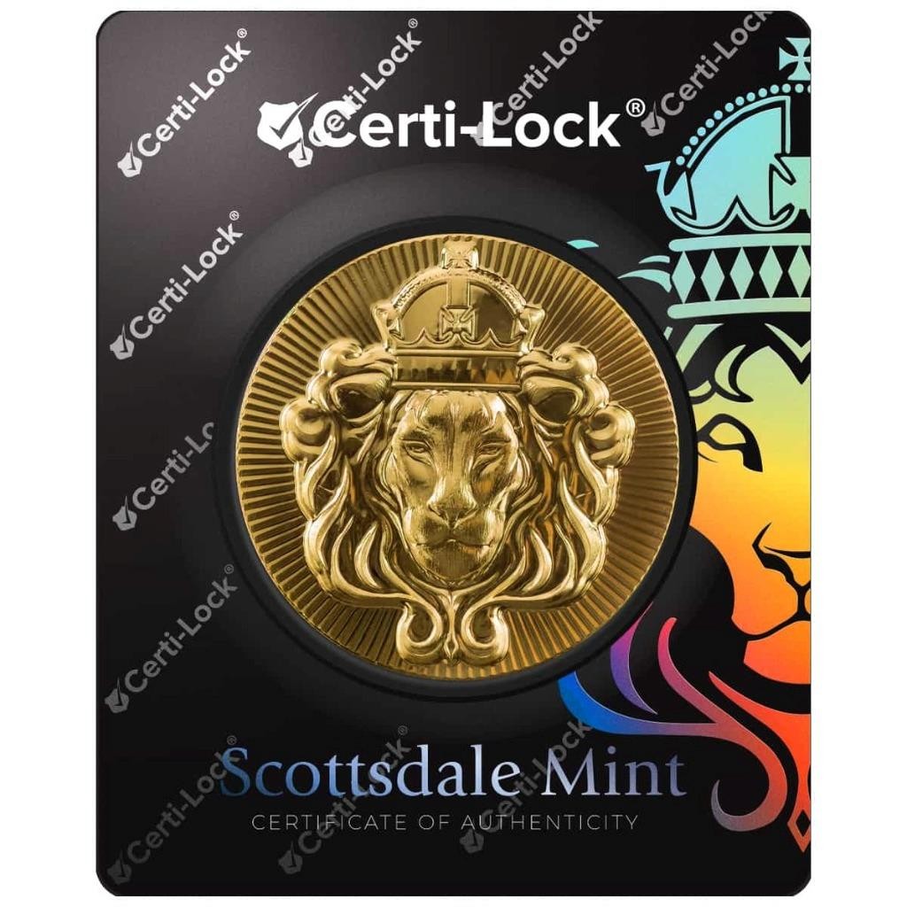 1 oz Gold STACKER® ROUND by Scottsdale Mint .9999 Gold Bullion Round #A747