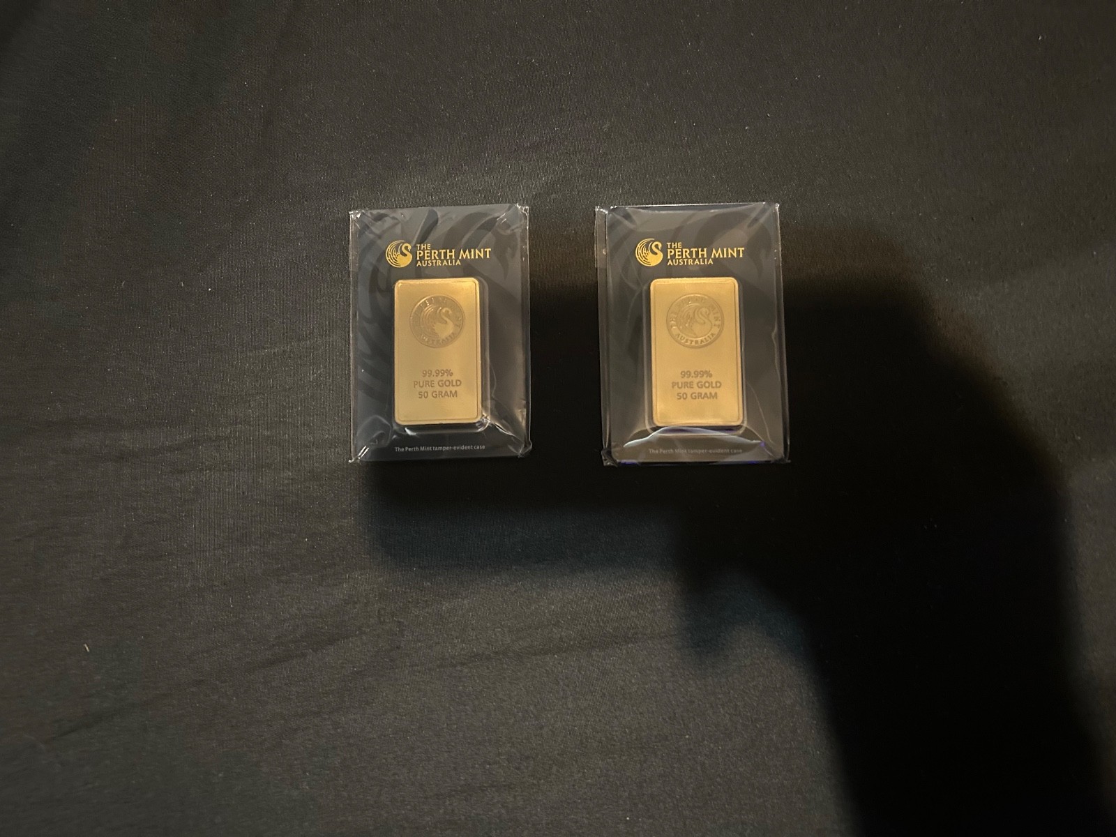50 gram Gold Bar – The Perth Mint – 99.99 Fine in Assay Tamper-Evident Case