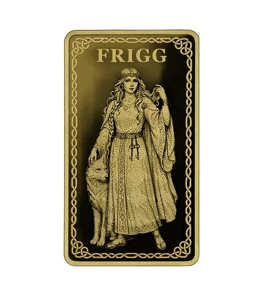 Germania Mint 1/100 oz Gold Bar Frigg in Assay Card