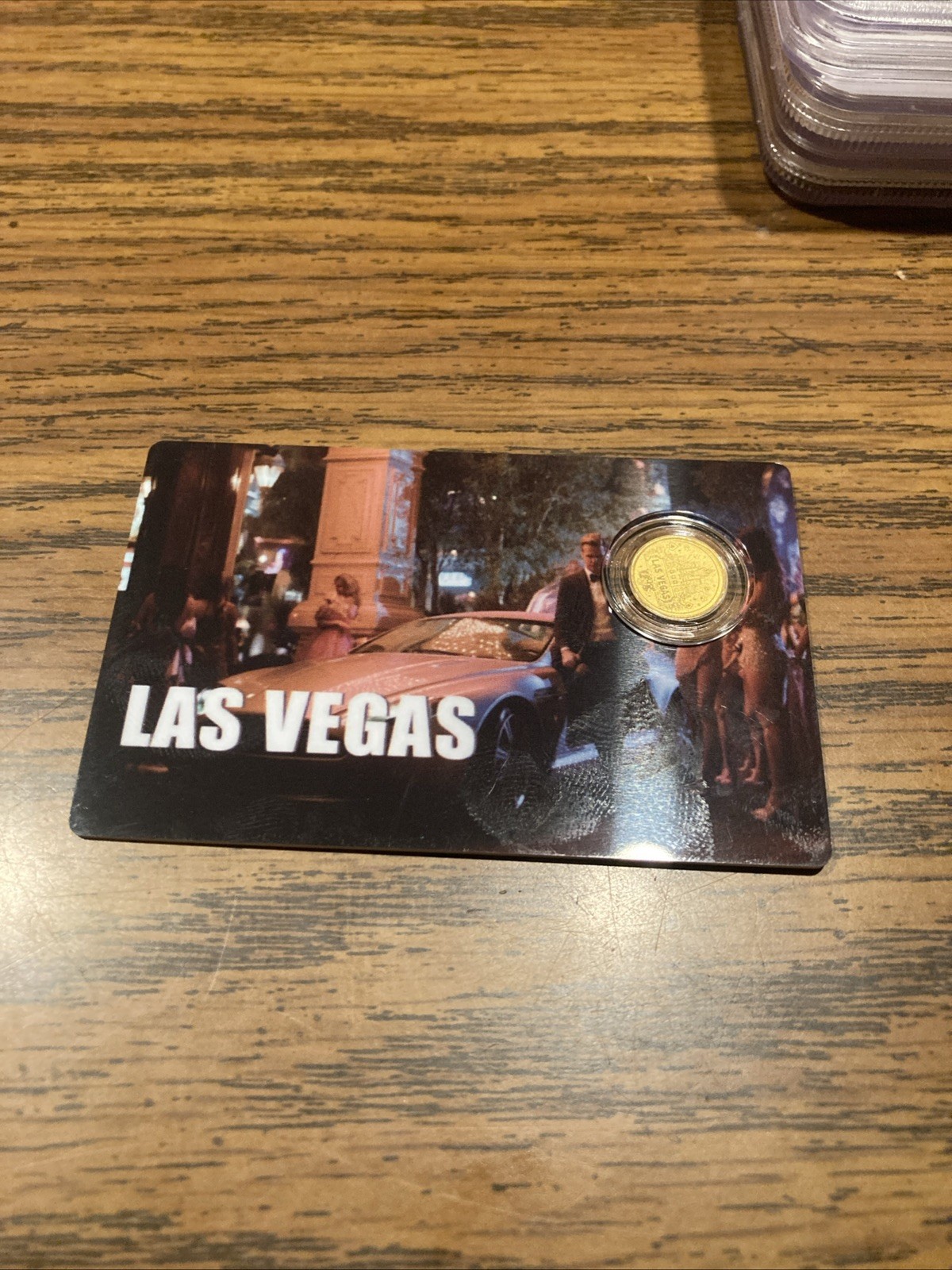1/1000 oz Gold 2026 Las Vegas .9999 Gold Coin #8332 W/COA Card Limited