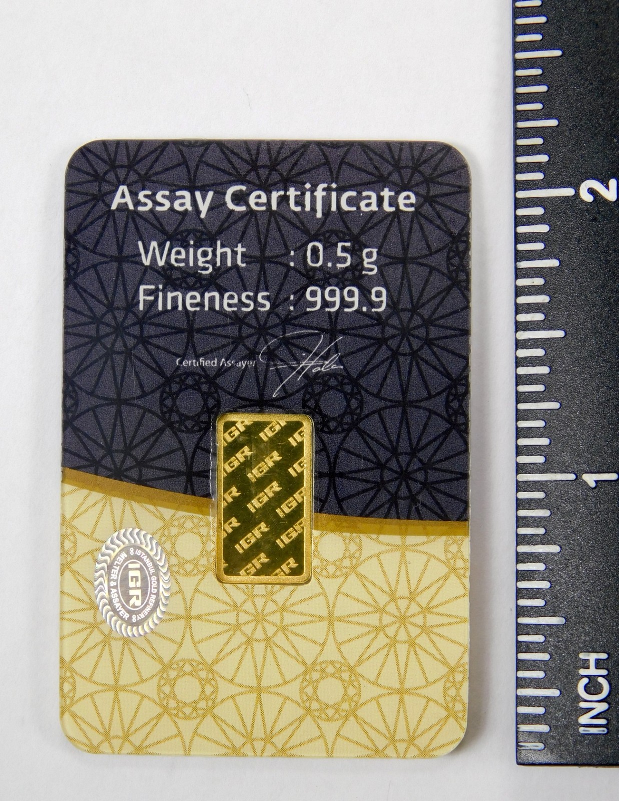 IGR 1/2 gram .9999 Fine Gold Bar Bullion