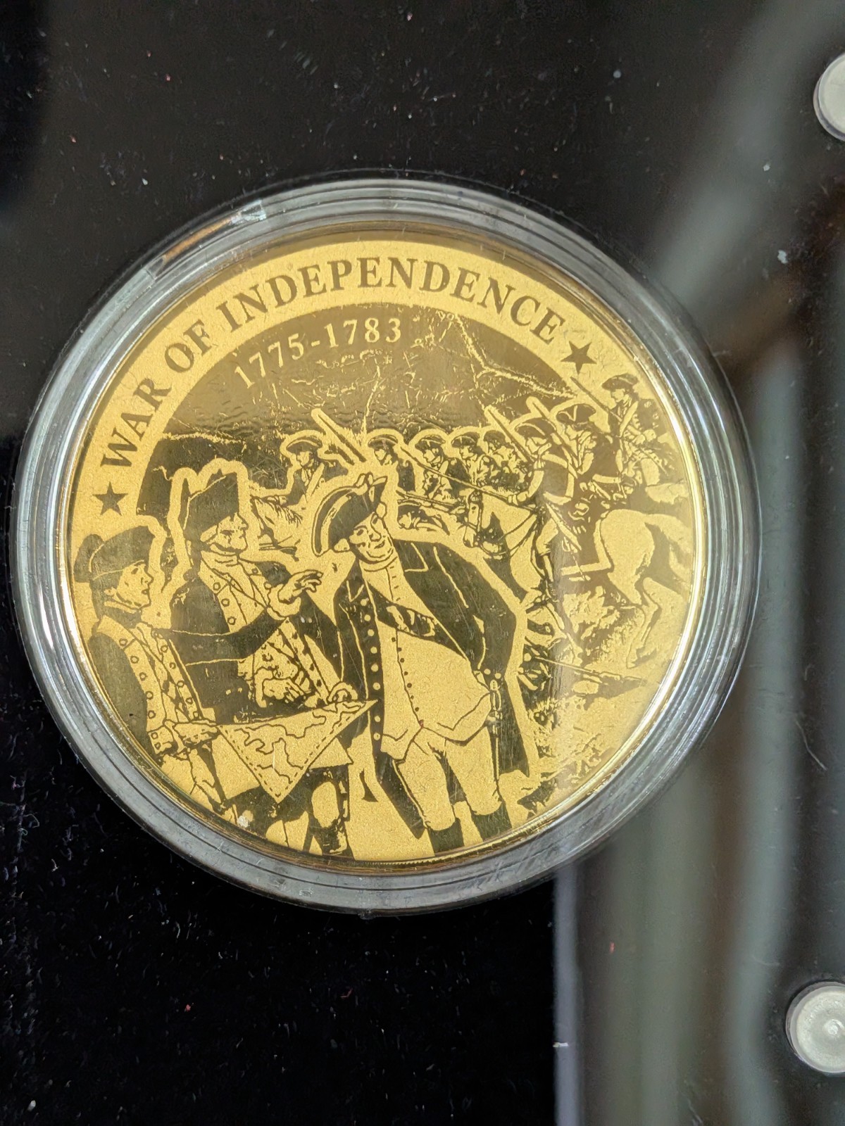 2024 American Mint 99.9% Gold War of Independence Military History 1/200oz AGW