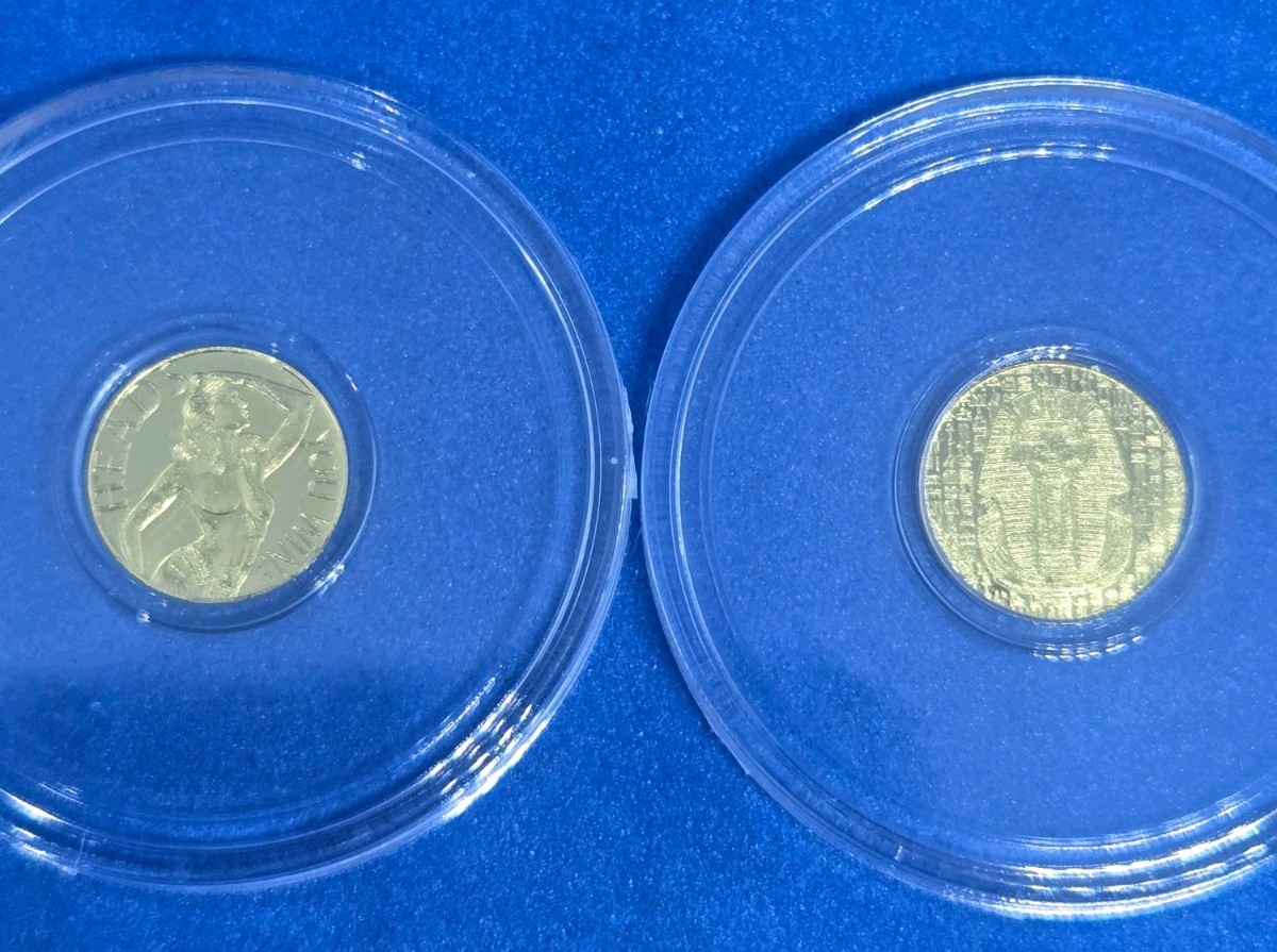 1/4 Gram Gold Round & 1/200th Oz Monarch Precious Metals Gold Round