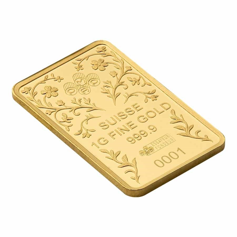 1 gram Gold Bar – PAMP Suisse Una & The Lion (In Assay w/ Sleeve) IN STOCK
