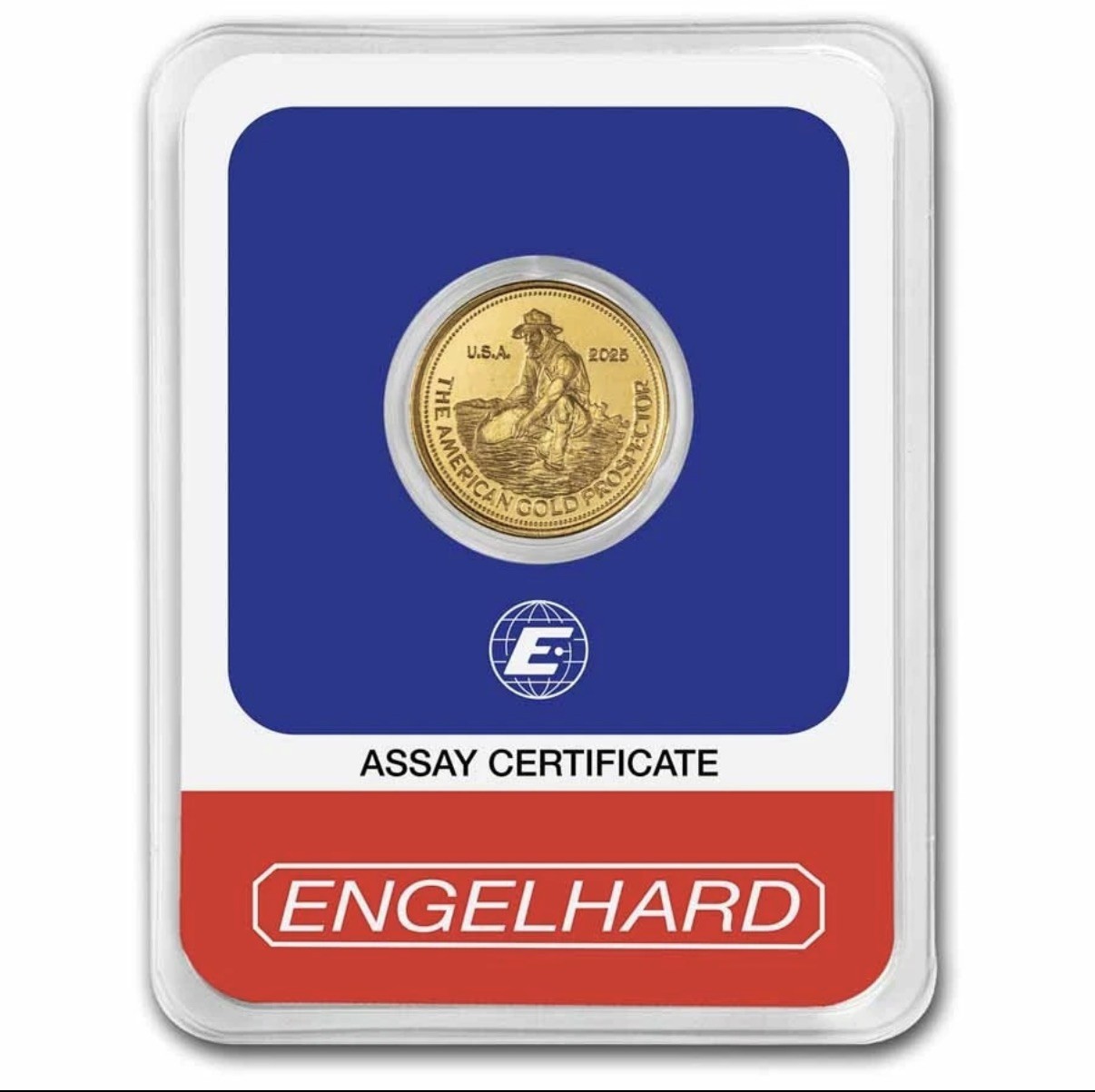 1/10 oz Gold Round – 2025 Revived Engelhard Prospector (in TEP)