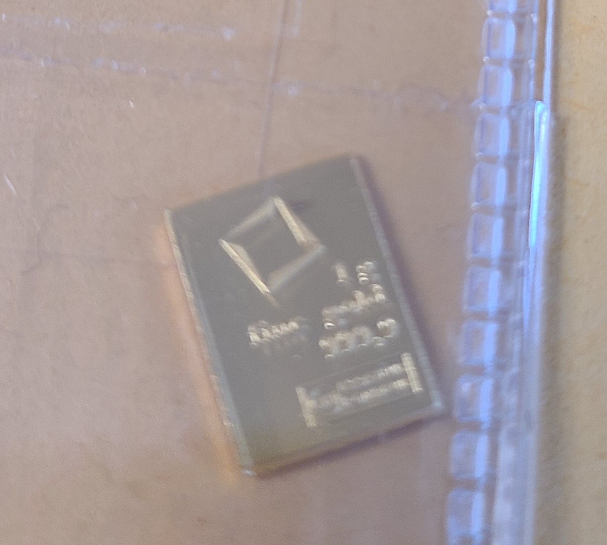 1 gram Gold Bar – Valcambi Suisse .9999 Fine Gold