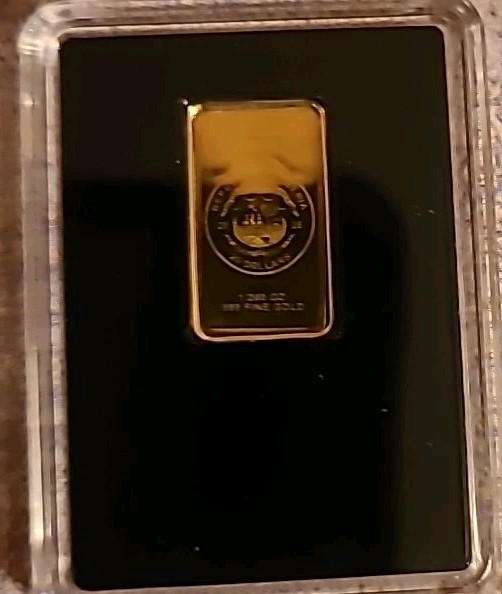 1/200 oz Gold Bar .999 Fine Gold Jesus Republic of Palau $20 Micro Gold
