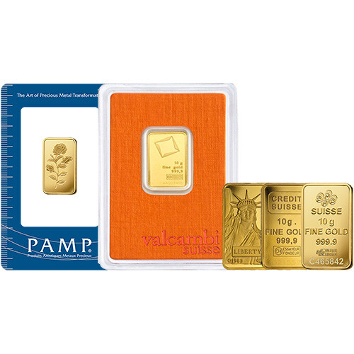 10 Gram Gold Bar (Varied Condition, Any Mint)