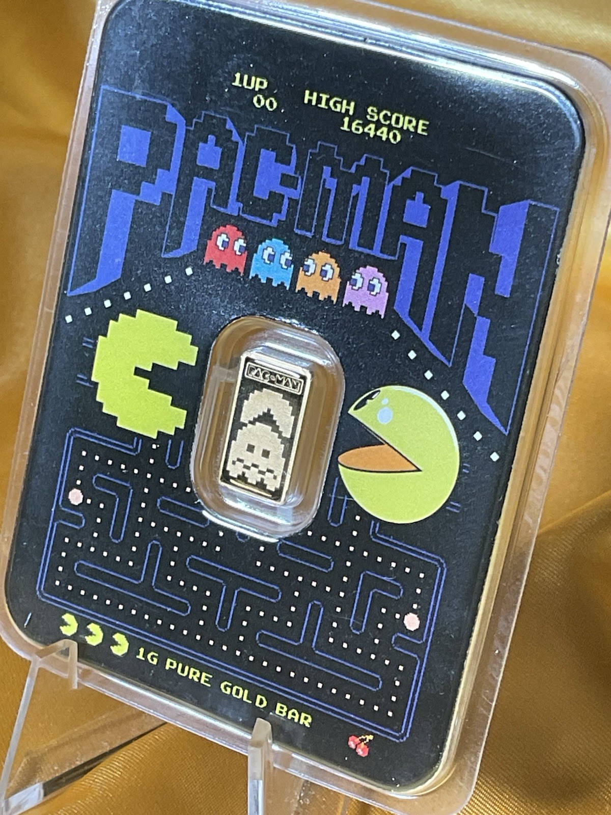 2025 PACMAN 45th ANNIVERSARY 1gr .9999 GOLD BAR IN TEP #2270 limited mintage