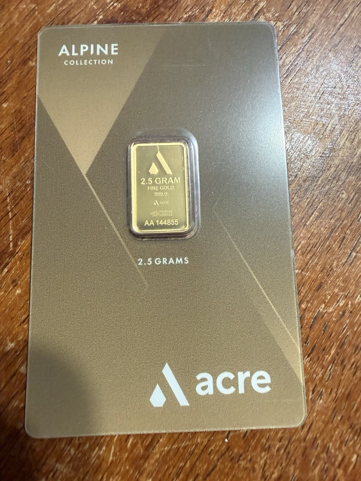 2.5g ACRE Gold Bar