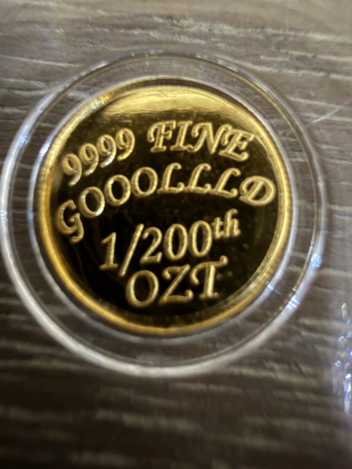 The Coin Shack 1/200th oz .9999 Fine Gold Round In Plastic Capsule
