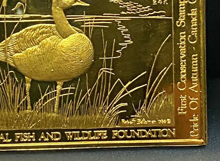 1987 National Fish and Wildlife Foundation 38gm 24kt .999 Gold Bar #175 of 350