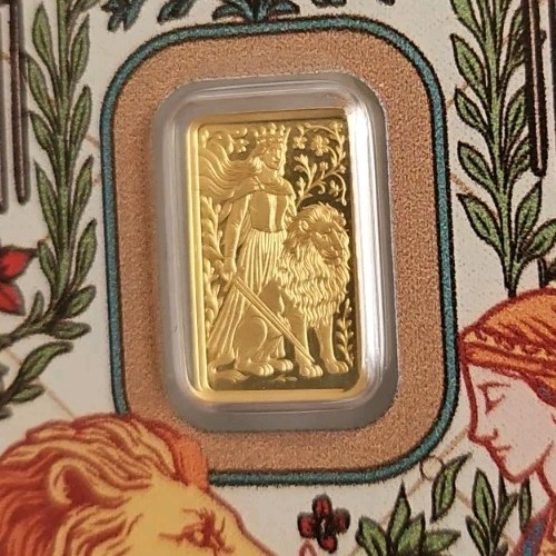 THE LION PAMP Suisse Una and 1g 0.999 Gold