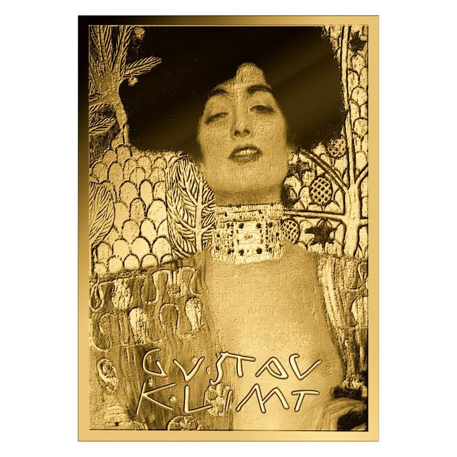 Gustav Klimt Judith and the Head of Holofernes 1/1000 Oz Gold Coin 3000 Francs
