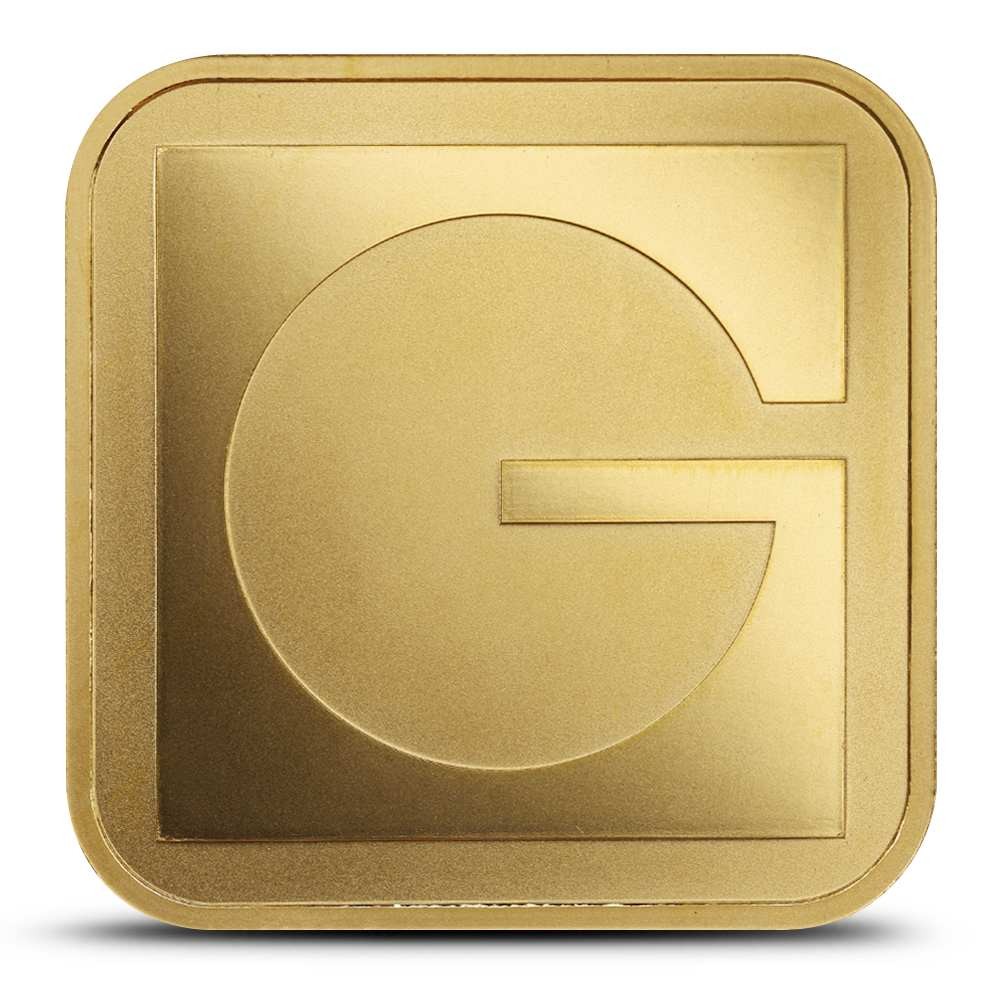 1 oz GOLD.COM Square Gold Bar (New w/ Assay)