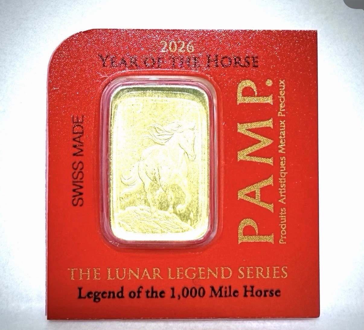 2026 1 Gram PAMP Suisse Lunar Legends Horse – Lucky For Customers From England