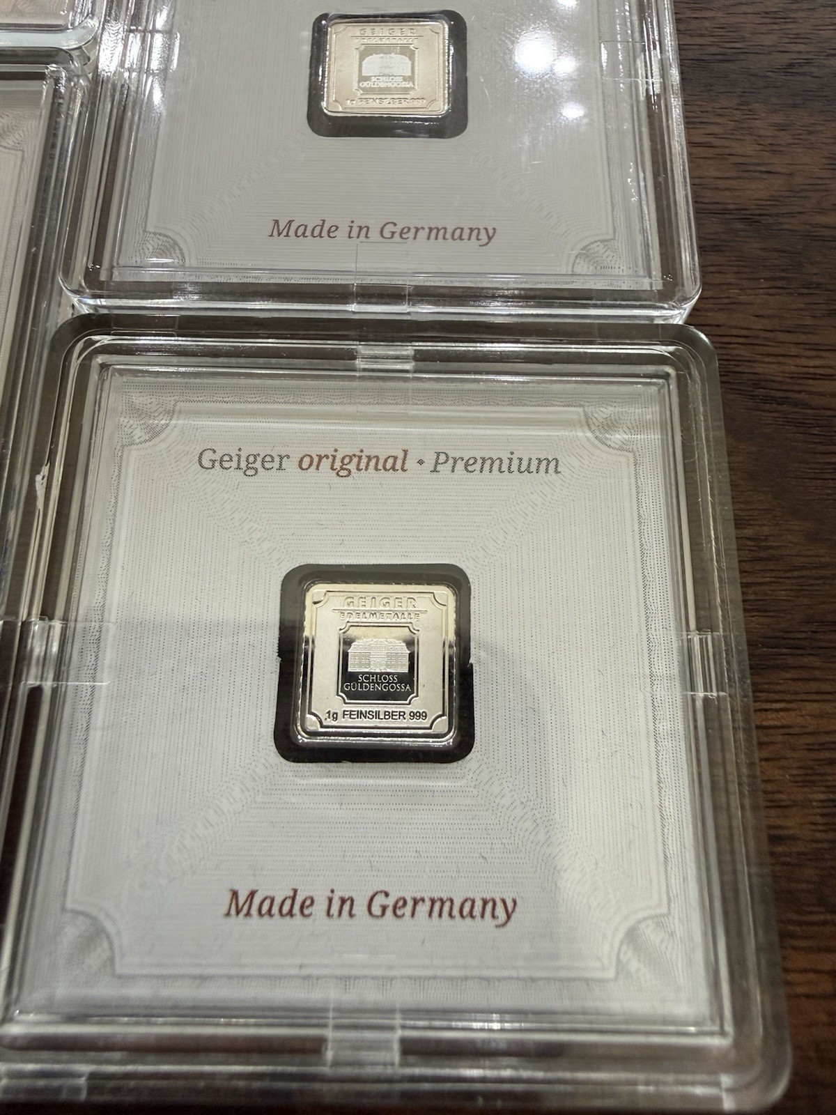 Geiger Edelmetalle Lot 3x 1g Gold 2x 1g Silver In Assay 🔥🔥🔥 STUNNING