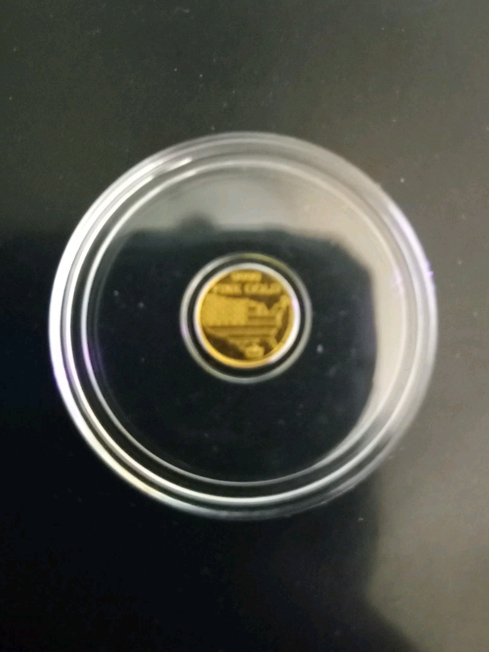 1/500th oz Gold Round, Eagle & Flag, Monarch Precious Metals