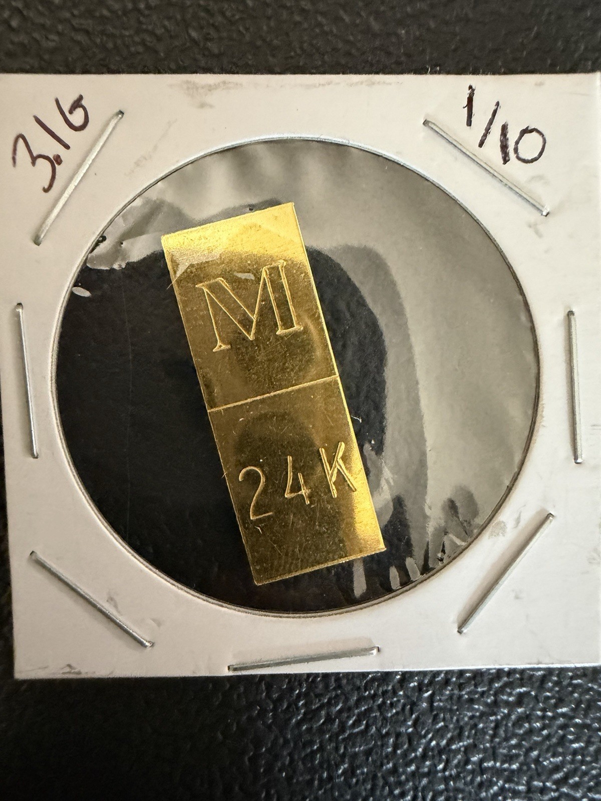 3.1 Gram 24K Gold Bars – 1/10th Ounce .999 Fine Gold Bullion