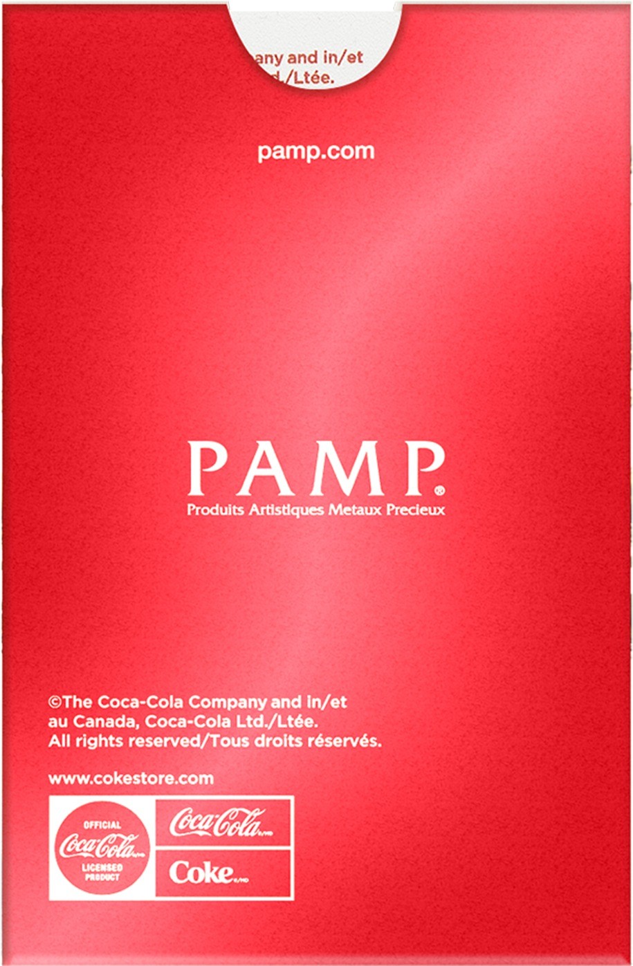 Pamp Suisse Coca-Cola Love 1g Gold Bar in Card