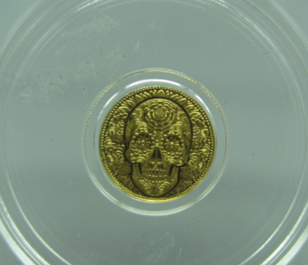 1/200 oz .9999 Gold Monarch Precious Metals Day of the Dead