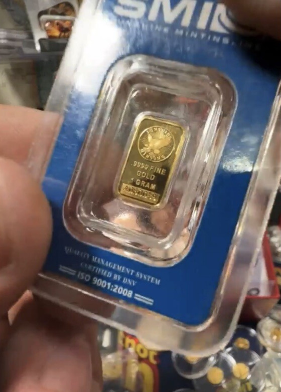 1 Gram Sunshine Mint Gold Bar- SEALED – Enjoy It In The ASSay – Same Day Ship
