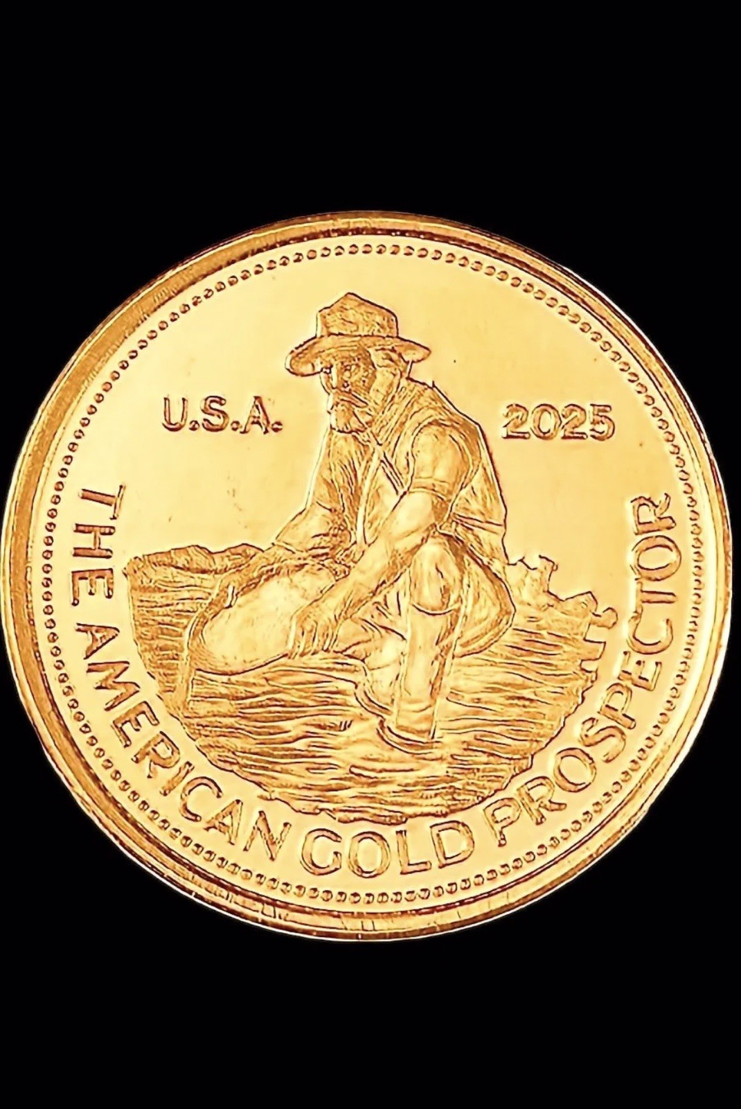 2025 Engelhard Prospector 1/10 Troy Ounce Gold Round – .9999 Pure in Assay💛