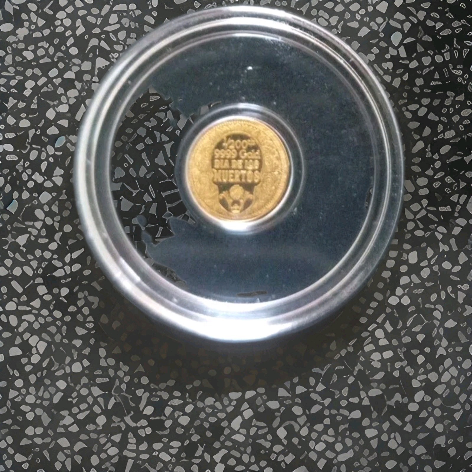 1/200th oz Gold Round, Sugar Skull, Day Of The Dead, Monarch Precious Metals