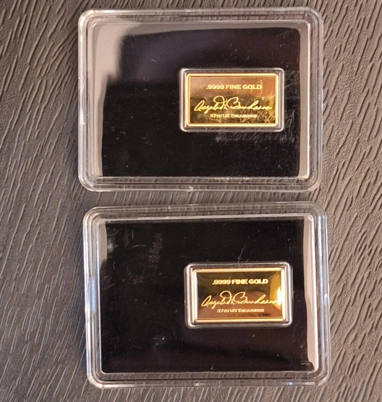 ✨ Set of 2 🇺🇸 Buffalo Eagle .9999 Pure Gold Bars | American Tribute