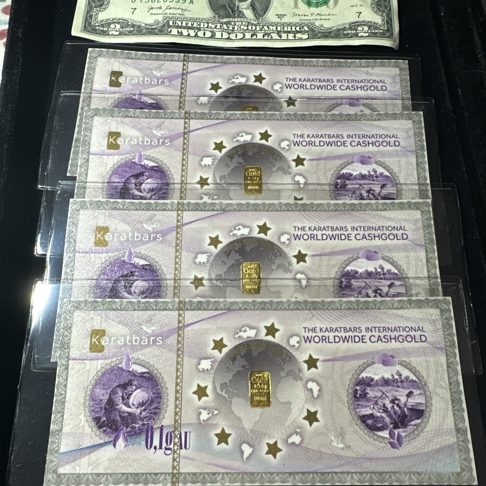NADIR KARATBARS .1 GRAM .9999 FINE 24K GOLD BARS KARATPAY CASHGOLD 1/10G