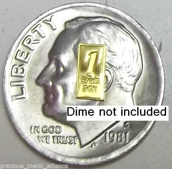10 GRAlN (NOT GRAM) 24k 999 Pure 24 Karat GoldBarren Gold Bullion