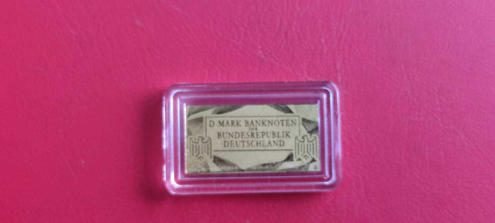 *DM Banknotes on Gold Bar* 20 Mark* Gold Round 1/500 oz 999 *(Thrust.15)
