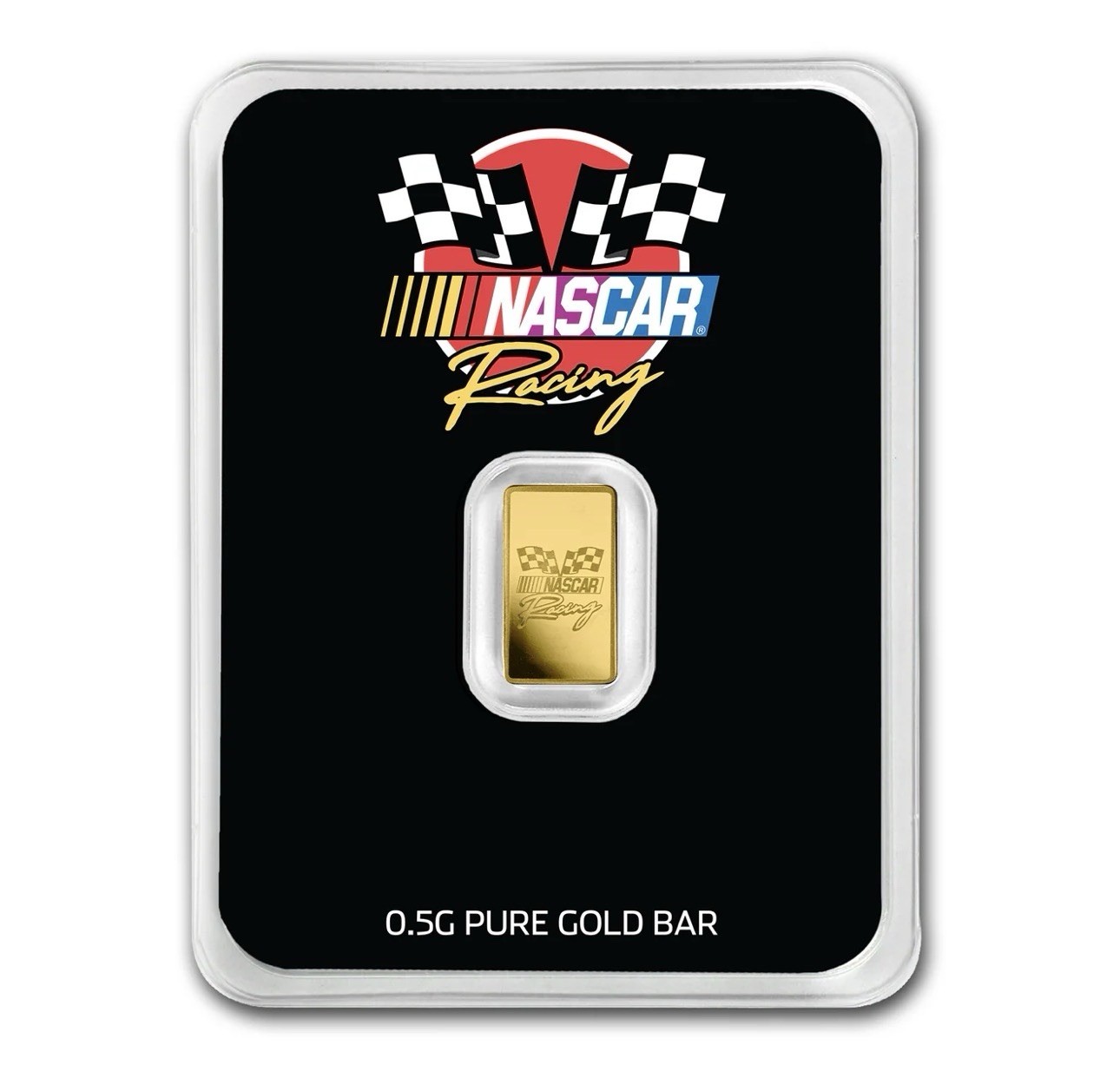 1/2 gram Gold Bar – NASCAR Racing – Pamp Suisse 0.9999 Fine Gold Bar 🏎️
