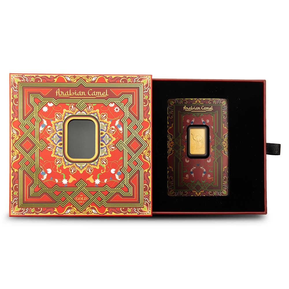 5 Gram PAMP Suisse Arabian Camel Gold Bar (New w/ Assay)