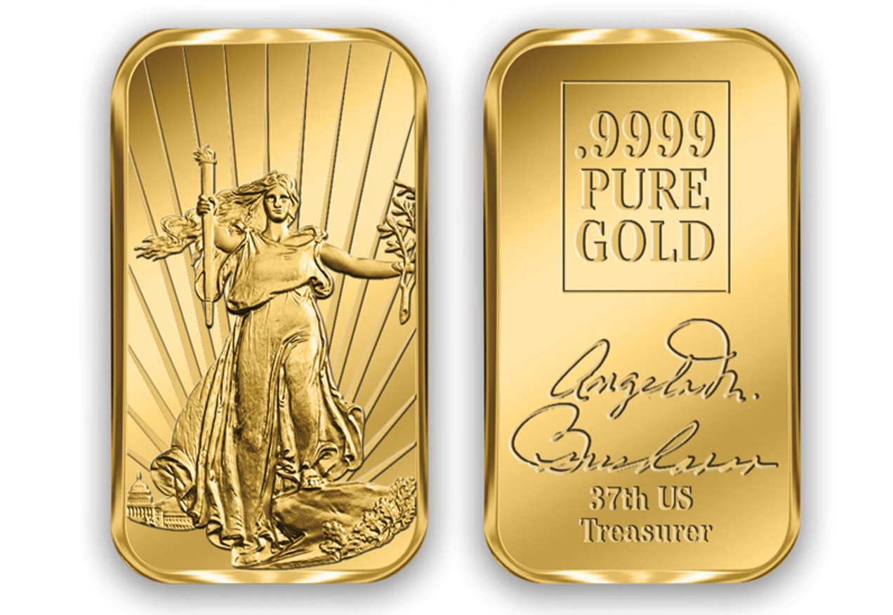 2025 St. Gaudens Gold Bar .9999 Fine Gold Bar – Sealed Bullion