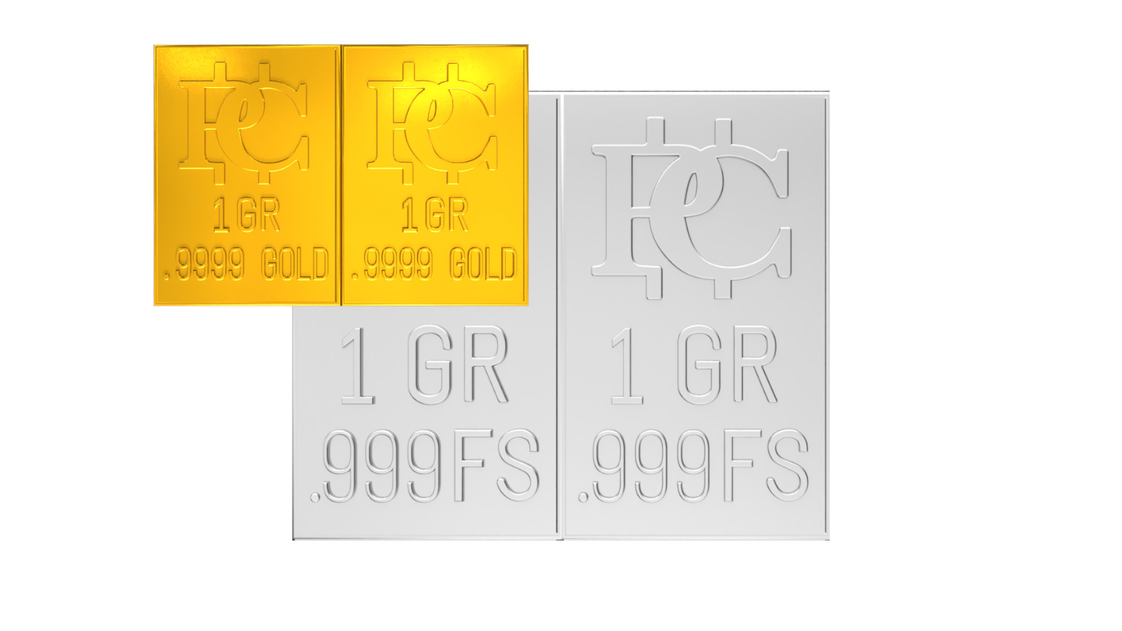 Gold and Silver SNAP Bars .999 Silver .9999 Pure Gold