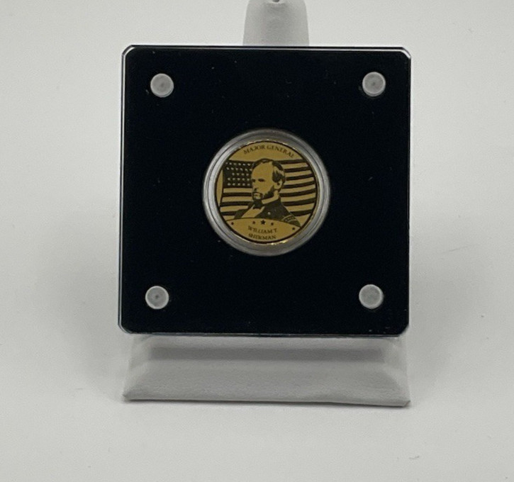 1/1000 OZ .999 GOLD AMERICAN MINT LEADERS OF CIVIL WAR SHERMAN