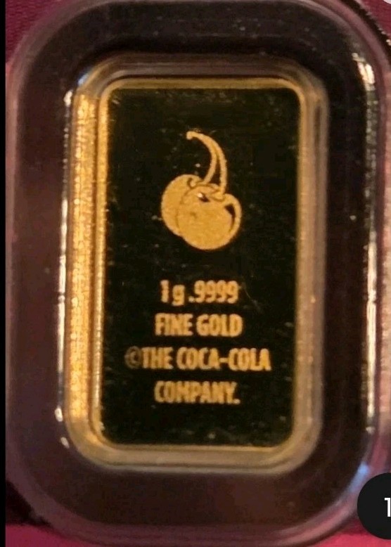 CHERRY COKE 1 Gram Gold .9999 FINE Gold! PAMP Suisse COA – 5,000 Minted!🍒