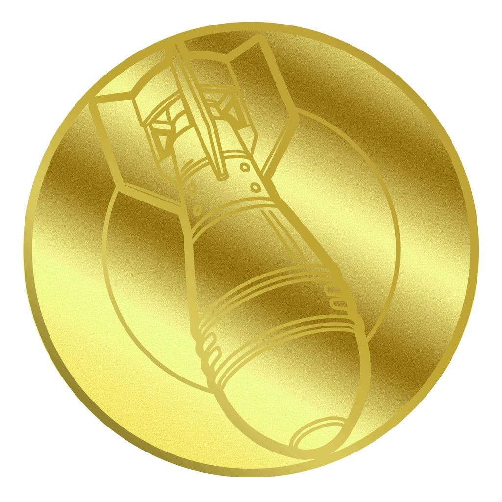 2026 Liberia Atomic Bomb 1/1000oz 9999 Gold Coin in Themed Card