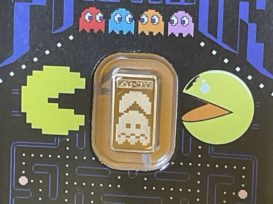 2025 PACMAN 45th ANNIVERSARY 1gr .9999 GOLD BAR IN TEP #2270 limited mintage
