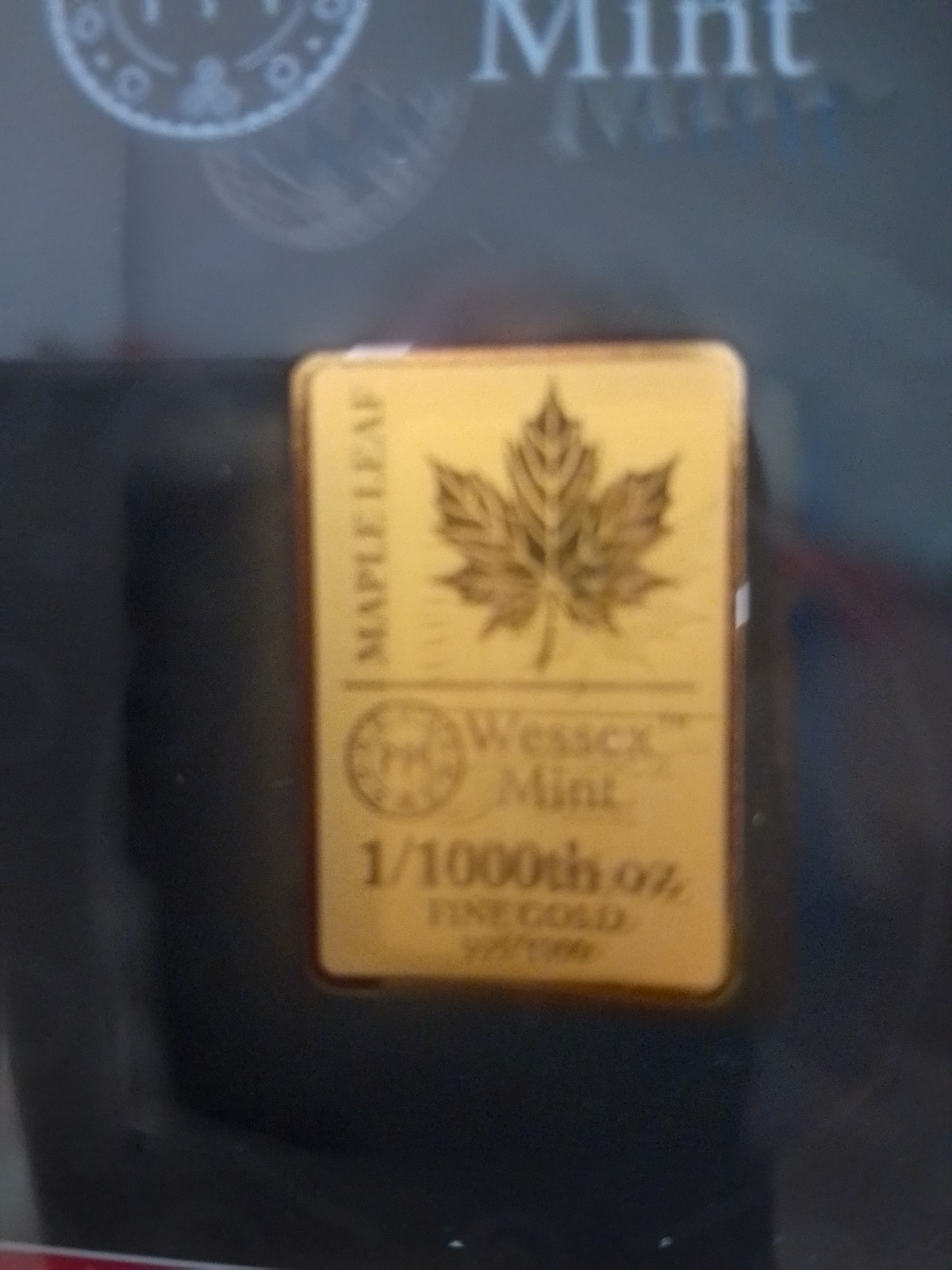 6 WESSEX MINT 24 CT GOLD SMALL BULLION BARRS
