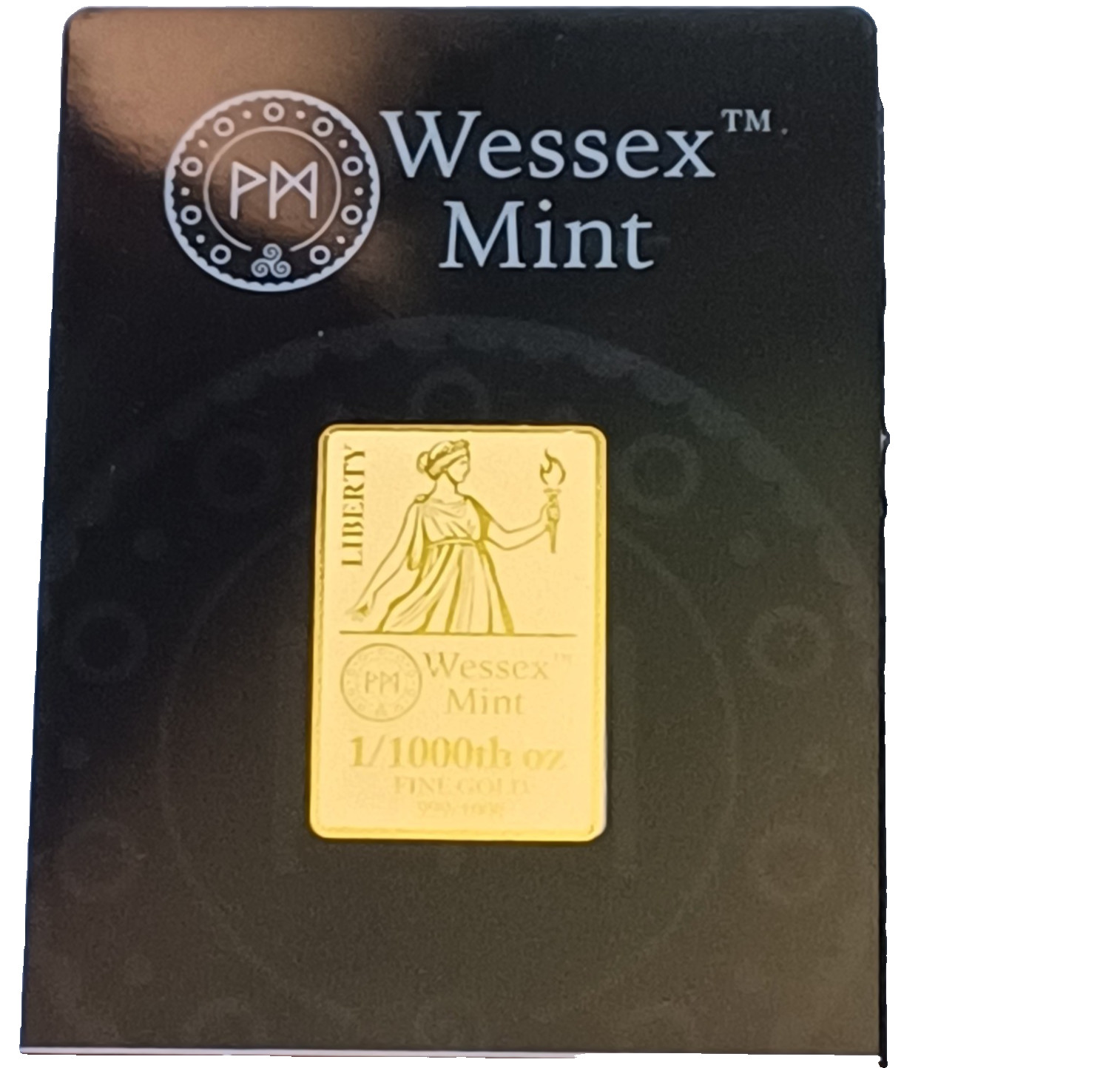Britannia 1/200oz & Liberty 1/1000oz Fine Gold 999.9 Bullion Bars by Wessex Mint