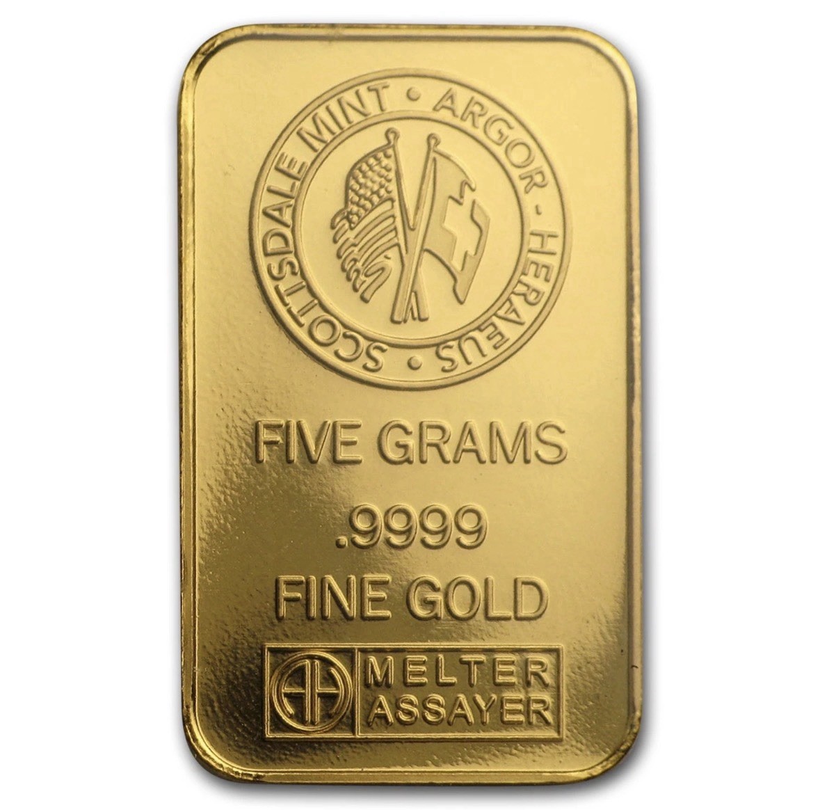 5 gram Gold Bar – Scottsdale Mint (In Certi-Lock® Assay, Black)