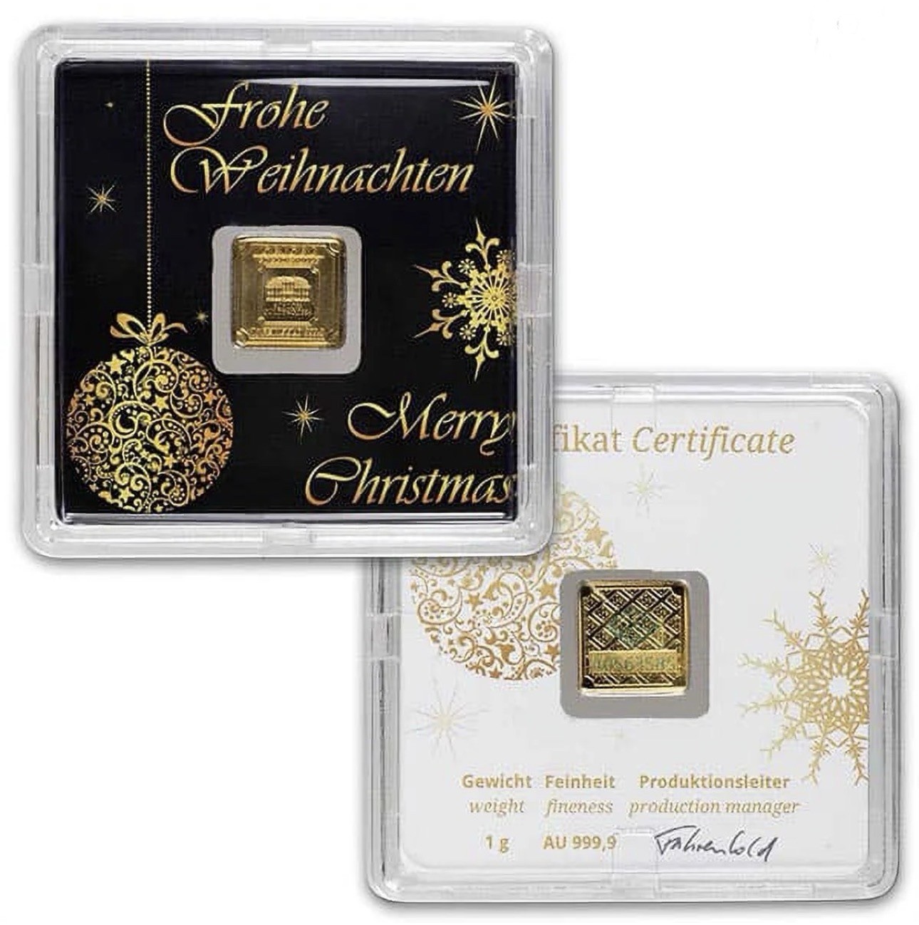 2025 Geiger 1 gram .9999 Gold Bar Rare Black Assay Label🔥 MERRY CHRISTMAS🎄🎅