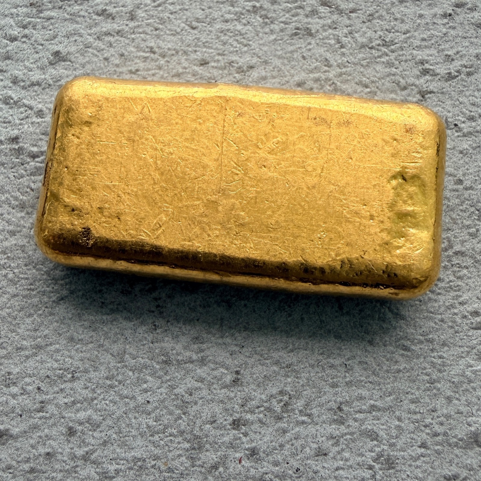 Vintage JMC Johnson Matthey Company 2 oz Gold Poured Bar 2oz