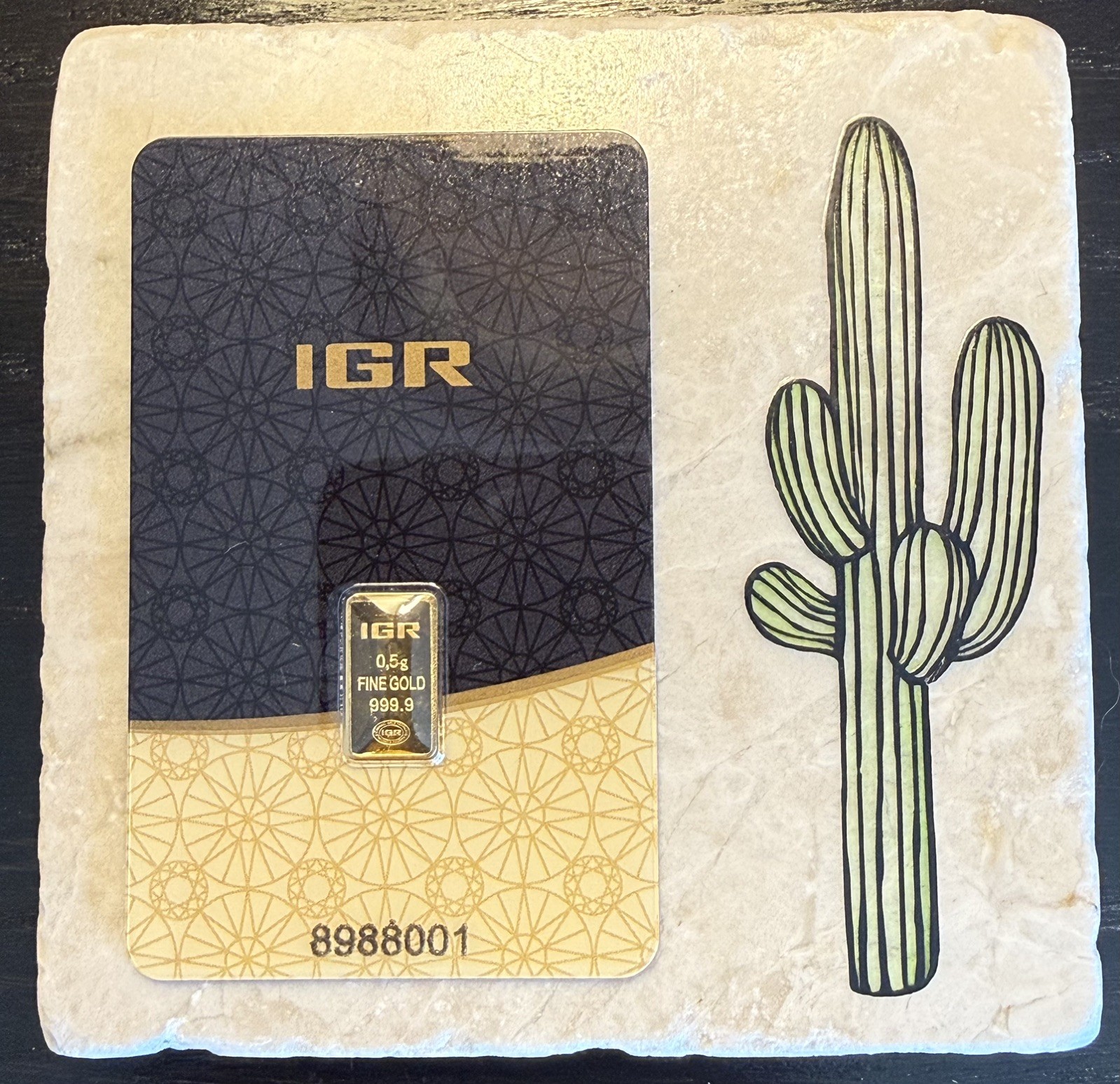 💛 4 GRAMS GOLD LOT: 8 x IGR 0.5g 999.9 Fine Gold Bars in Assay Certificate 💛
