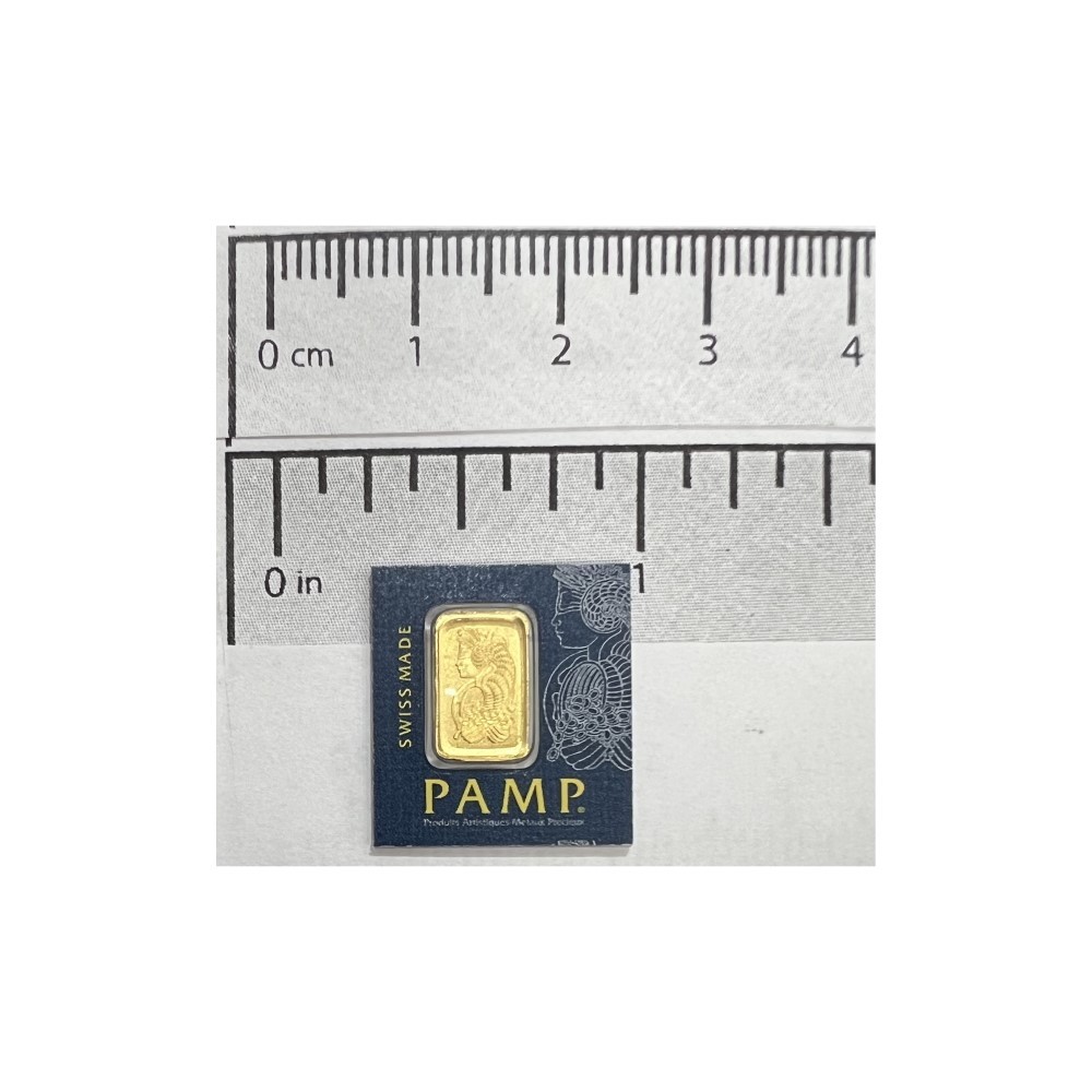 1 gram Gold Bar – PAMP Suisse Multigram .9999 Fine Gold Fortuna Bar
