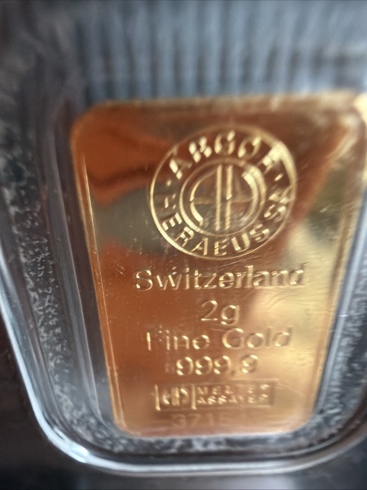 Argor Heraeus 2g Gold Bar MINT NEW! JM bullion Certified W/ Matching Numbers!