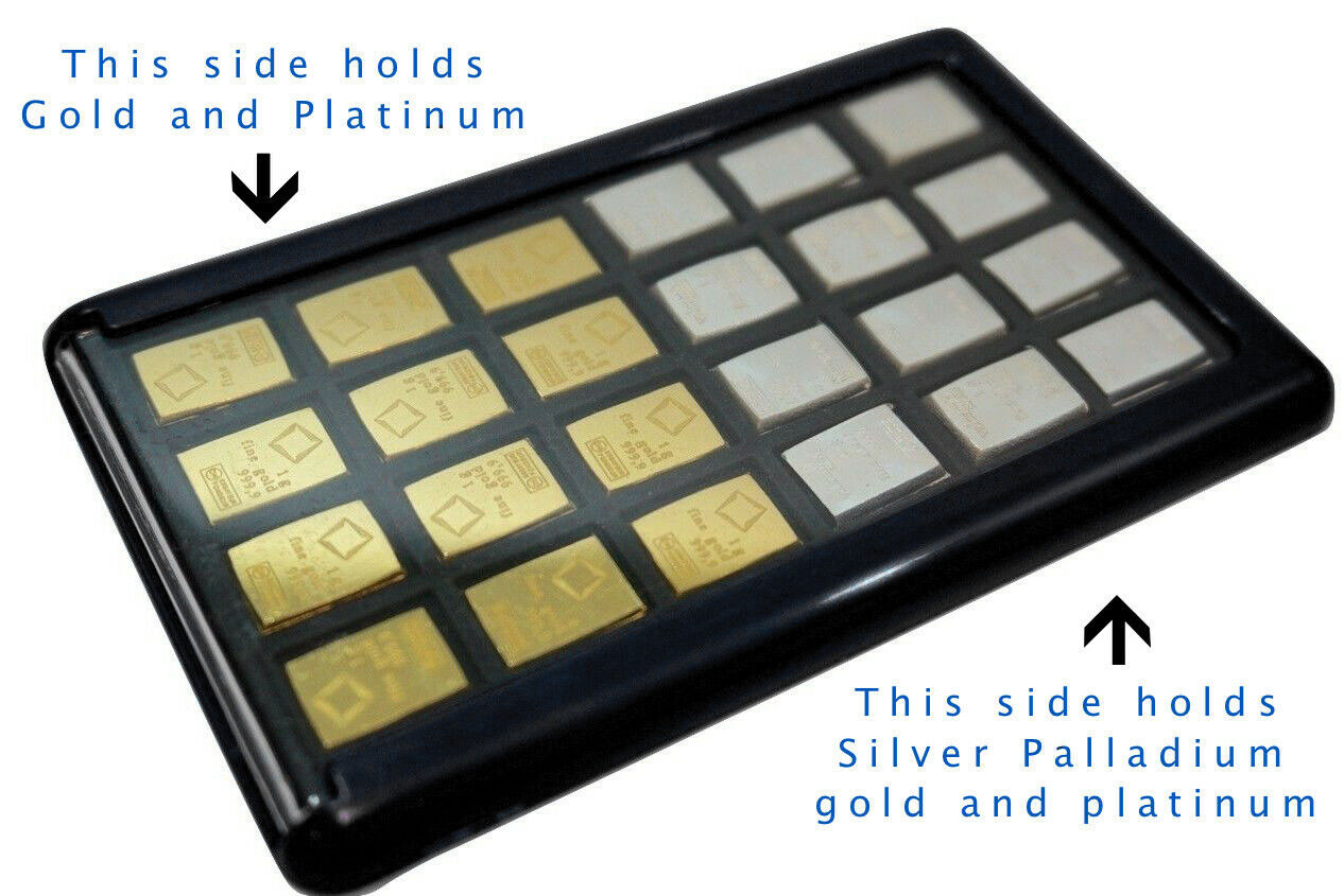 Element Card with 1g Silver Valcambi Combibar Bullion Bars Case Wallet