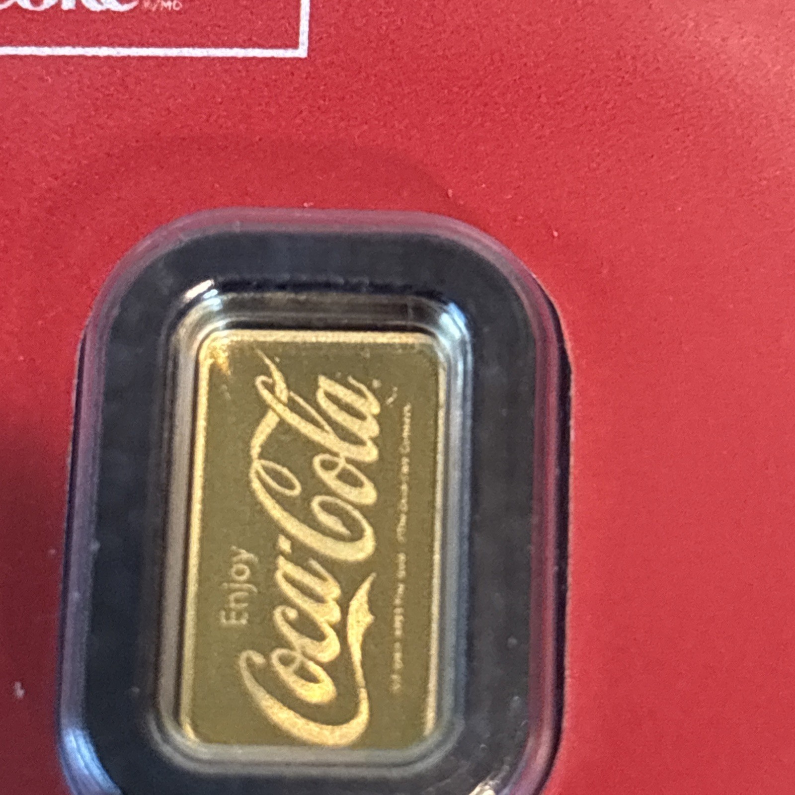 .5 g .9999 Gold Coca-Cola Bar Licensed Collectible